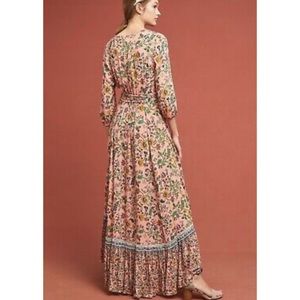 Farm Rio x Anthropologie Floral Wrap Maxi Dress